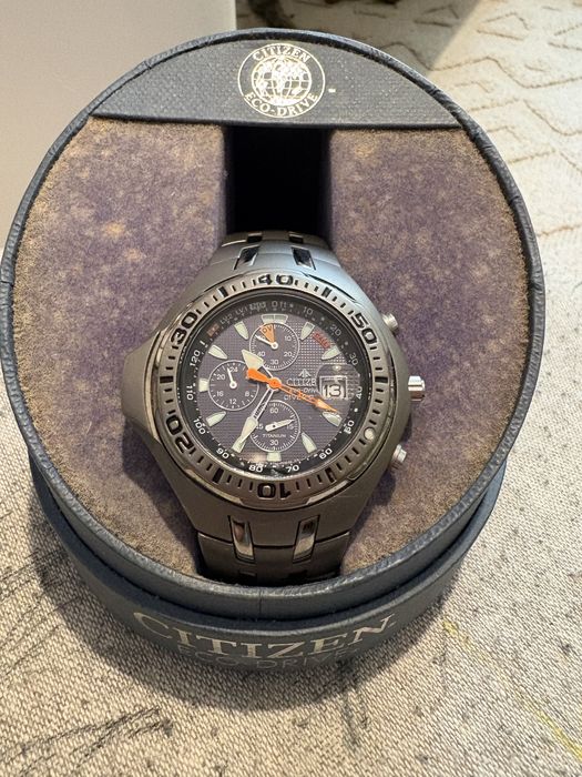 Ceas Citizen Eco-Drive Aqualand Titanium Chronograph - RAR - cutie