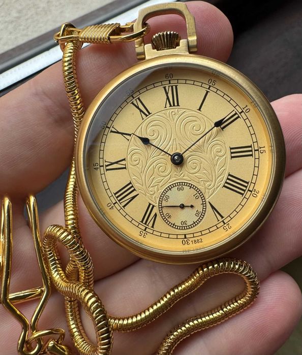 Ceas de buzunar Gold Mecanic Unitas 6497 Imperial 45 mm
