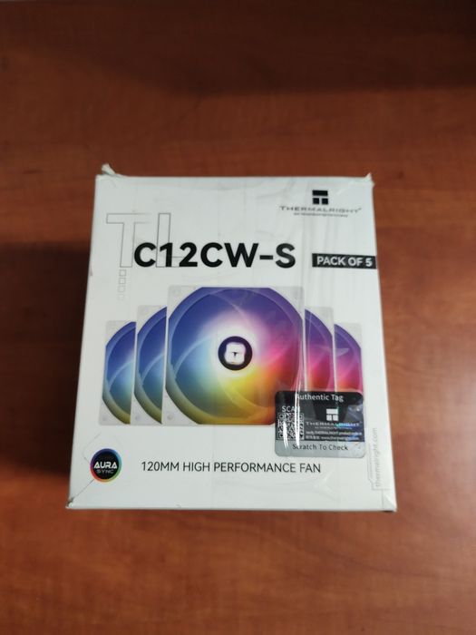 Set de ventilatoare,fans pc 5 buc,argb 120mm albe,ca noi.