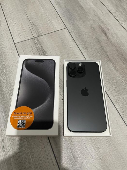 Vând/Schimb iPhone 15 Pro Max, 256GB, Full box.