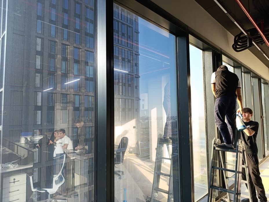 Солнцезащитная тонировка для зданий. Спасает от жары, расхода на свет