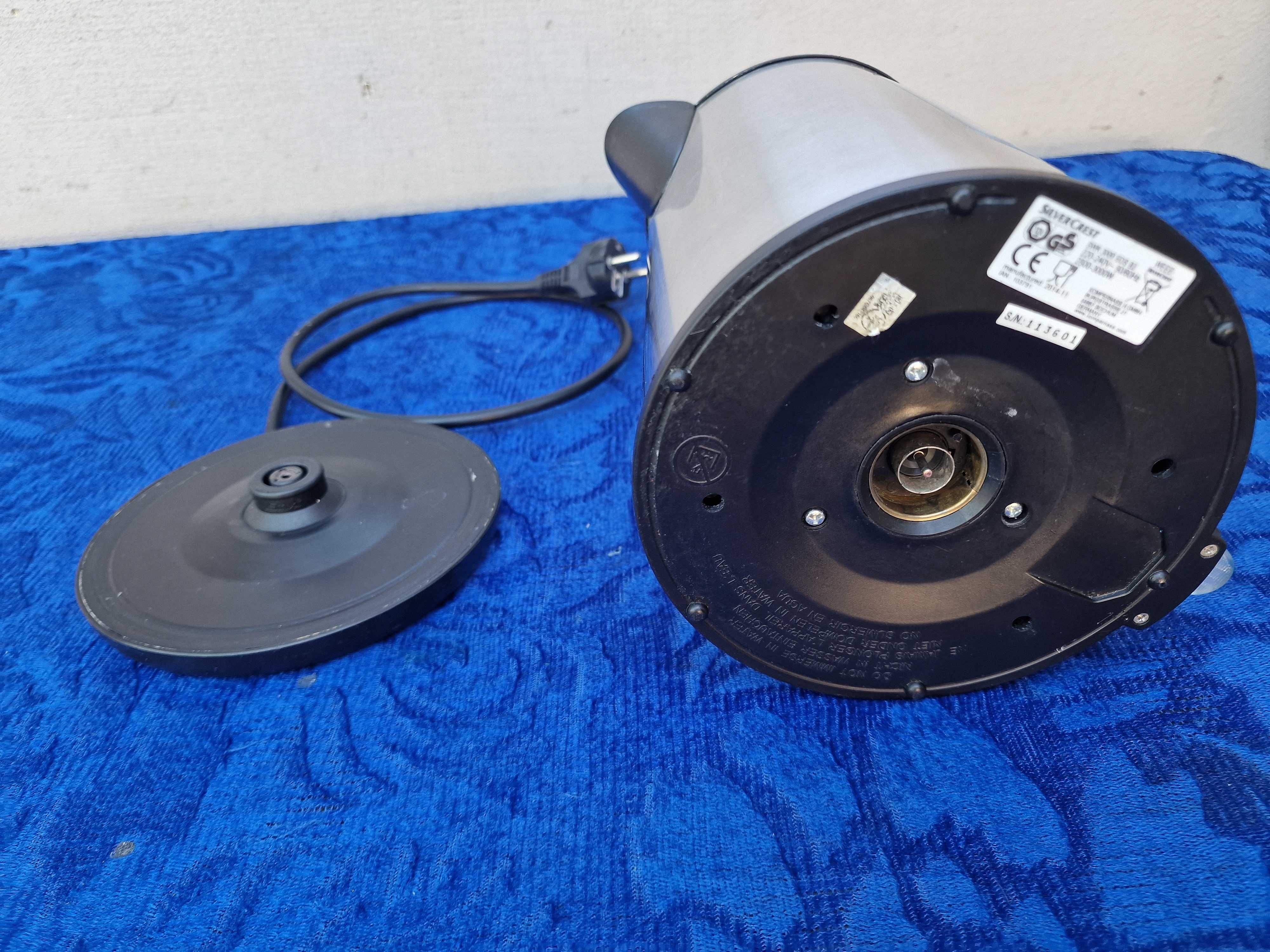 Silver Crest cana fierbator apa, 1.7l, 2500W, argintiu-negru