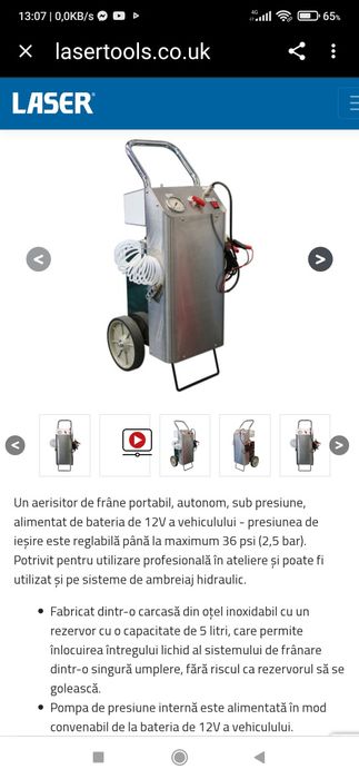 Aparat aerisitor auto de frine, ambreiaj