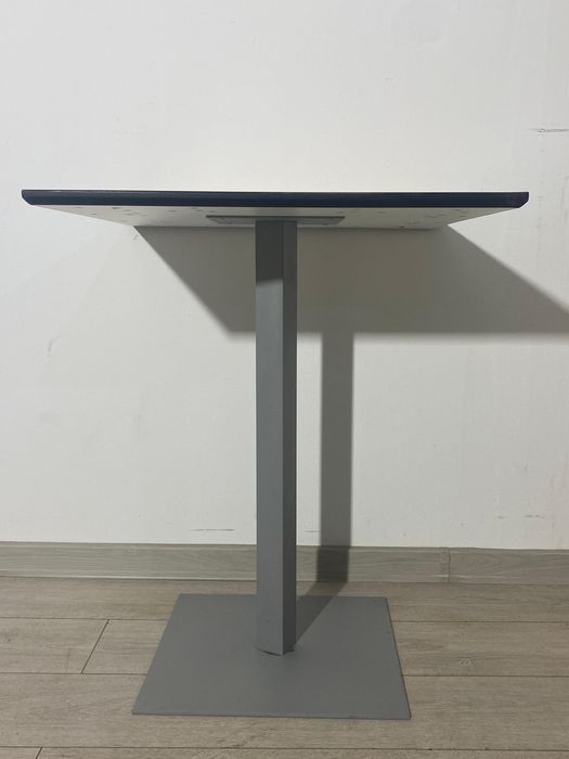 Masă Pătrată 60x60 cm, Structură Metalică Demontabilă; Măsuță Cafea