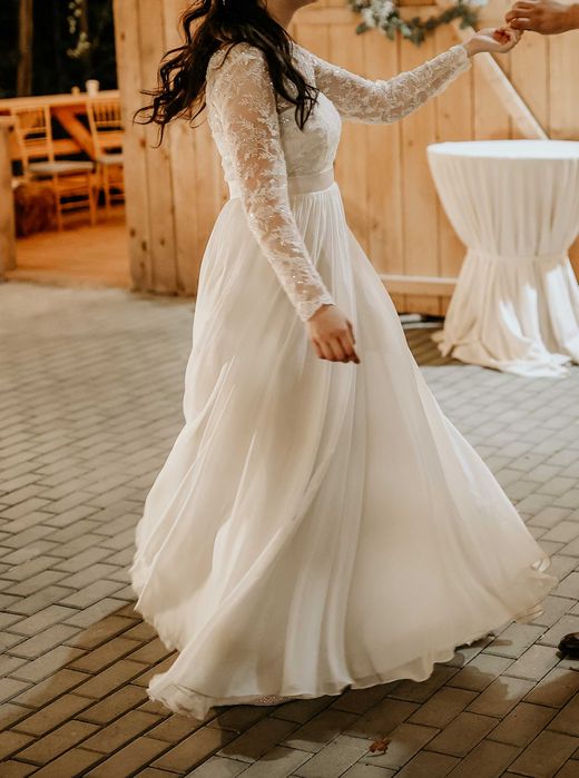 Rochie de mireasa Zenna + voal scurt