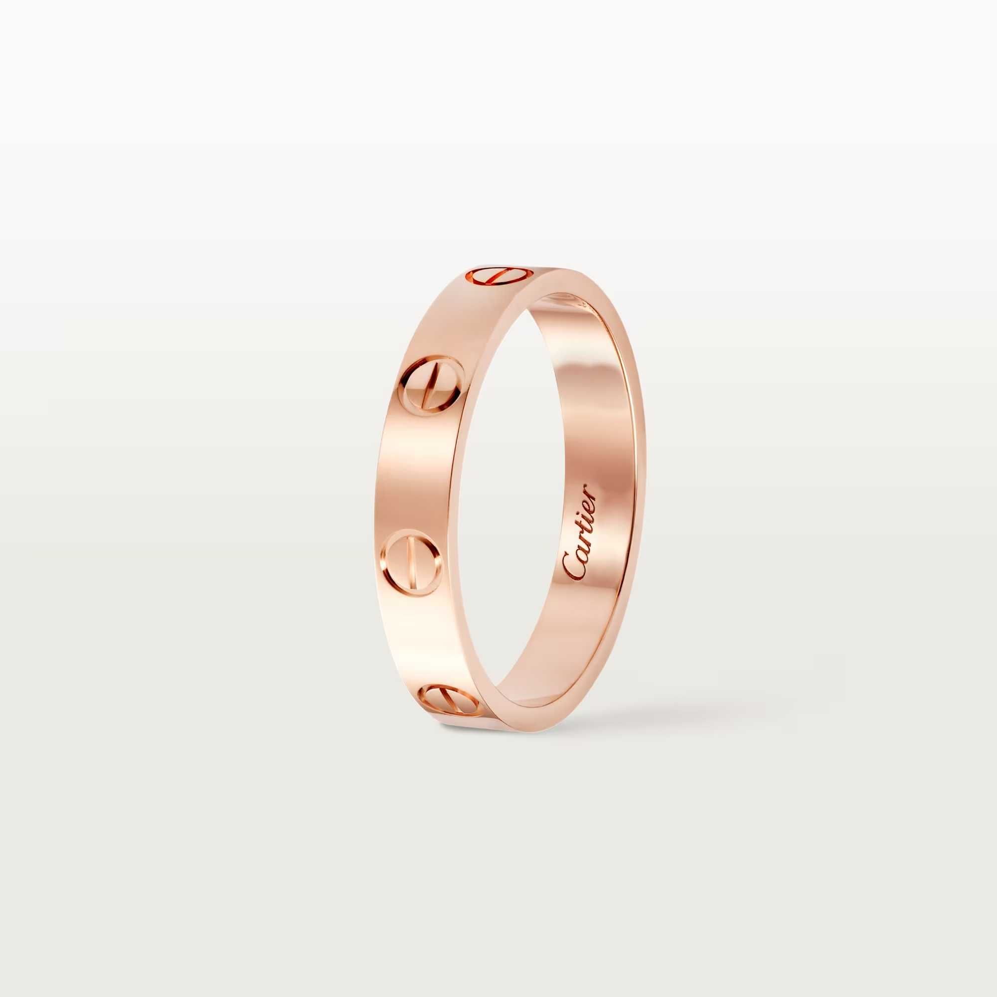 CARTIER Love Band Rose Gold Пръстен