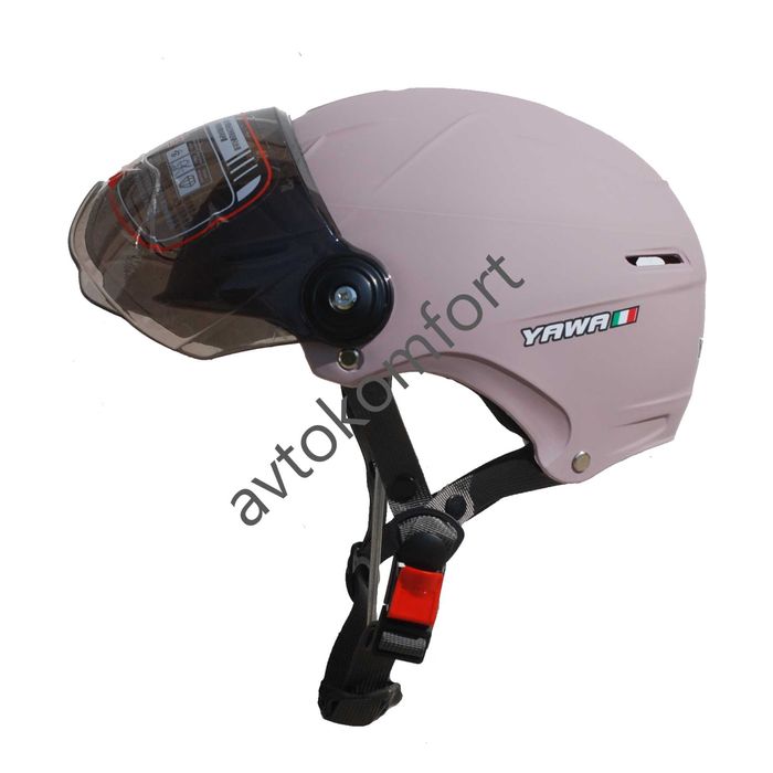 Дамска Каска За Скутер Градски Мотор Скутер С Визьор И Тротинетка