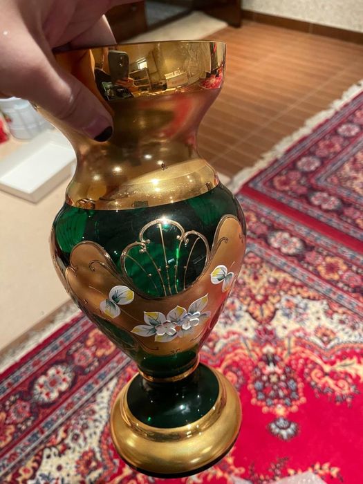 Чехский Богемия ваза лепка