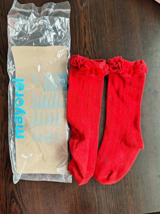 Коледен сет "Mayoral" 2-4 г. 104 см.Рокля,Обувки,Чорапи,Диадема,Шнола