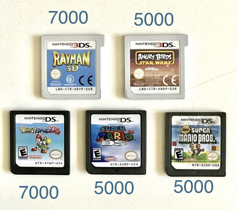 Картриджи Nintendo Ds и 3Ds