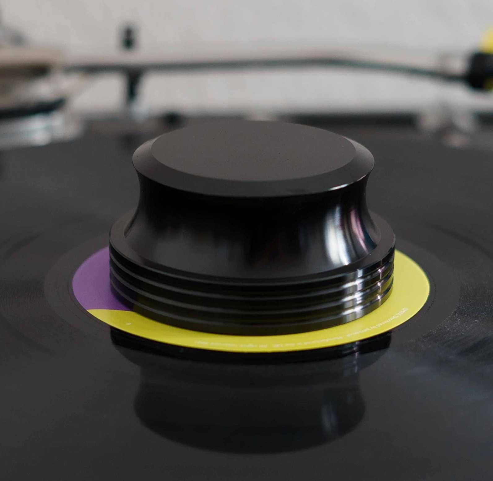 Тежест за грамофонни плочи - Висококачествен стабилизатор черен, 422g