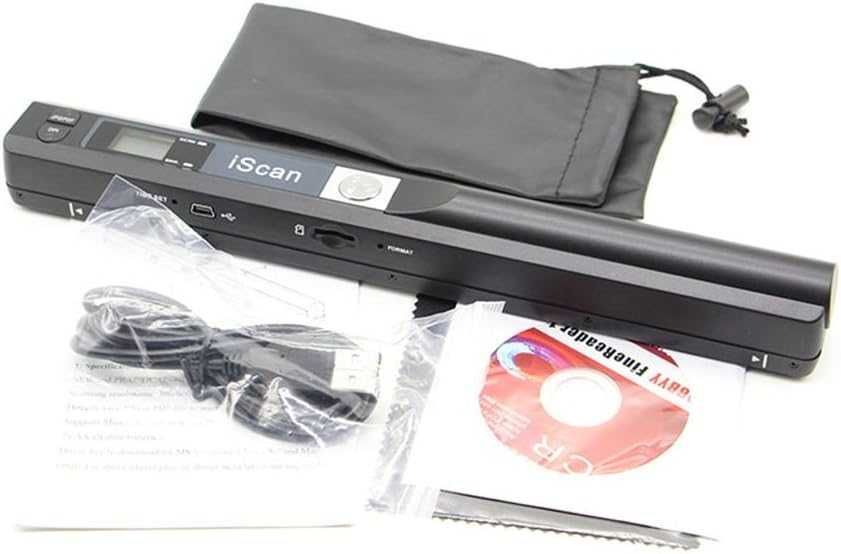 Scanner portabil A4, 900 dpi, scanare JPEG/PDF, gri,sigilat