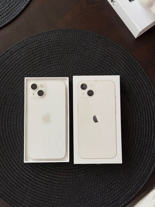 Iphone 13 128GB, Starlight, Нова батерия, Протектори+Калъфи