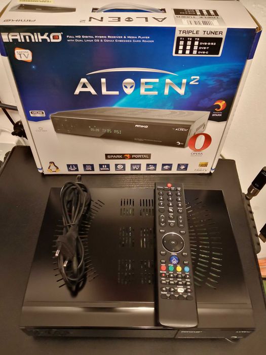 сателитен приемник amiko alien2 с хибриден тунер