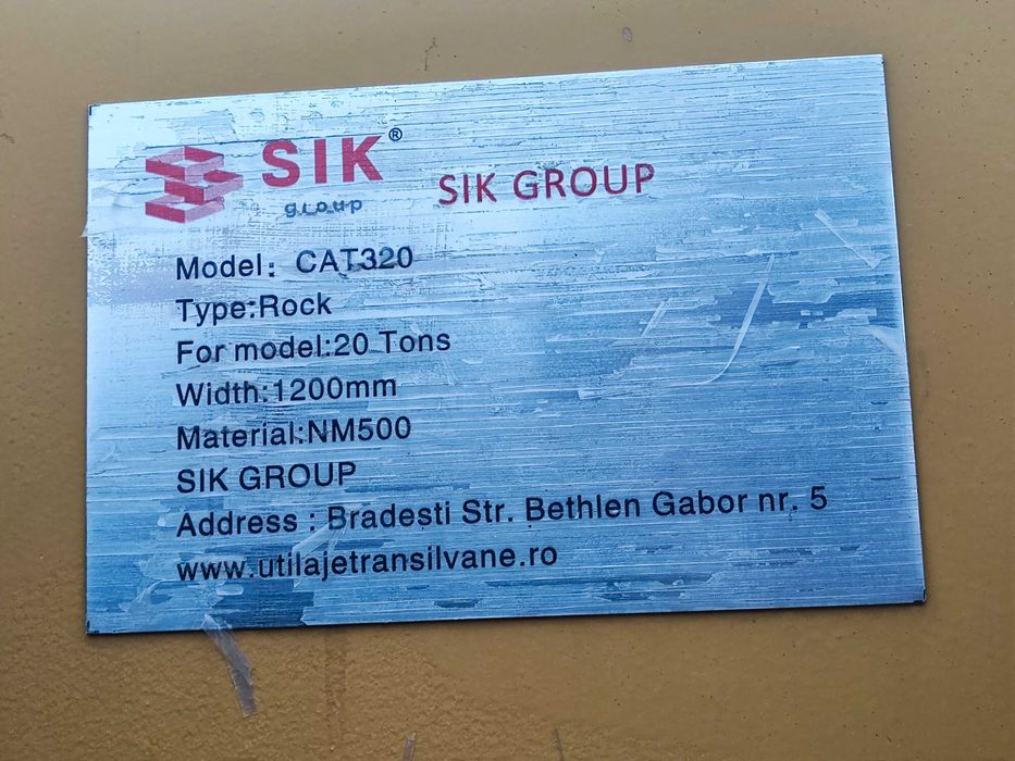 Cupă excavator ranforsată pentru CAT320