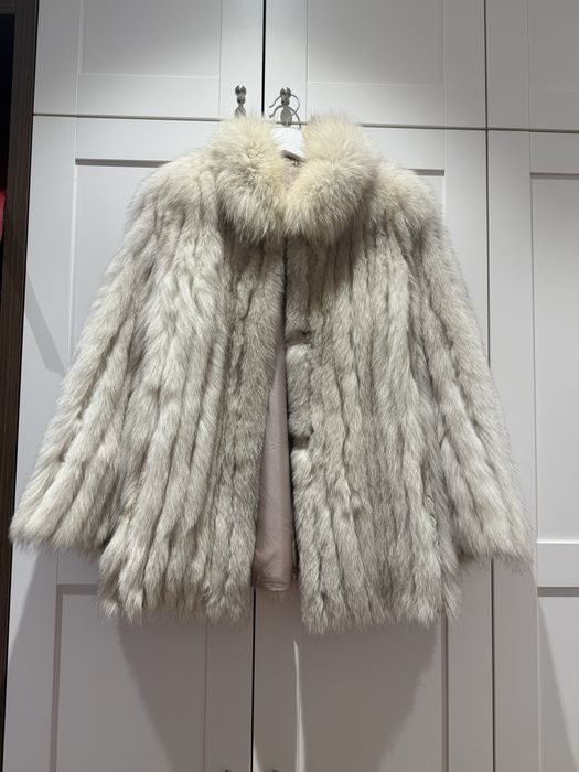 Haină de blană din vulpe argintie