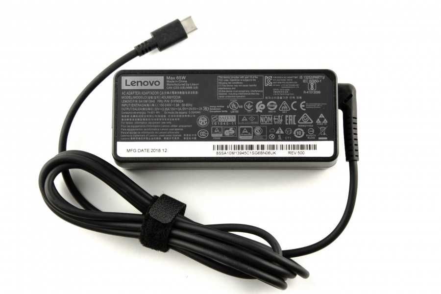 Блок питания для ноутбуков Lenovo USB Type C 65Ватт зарядка