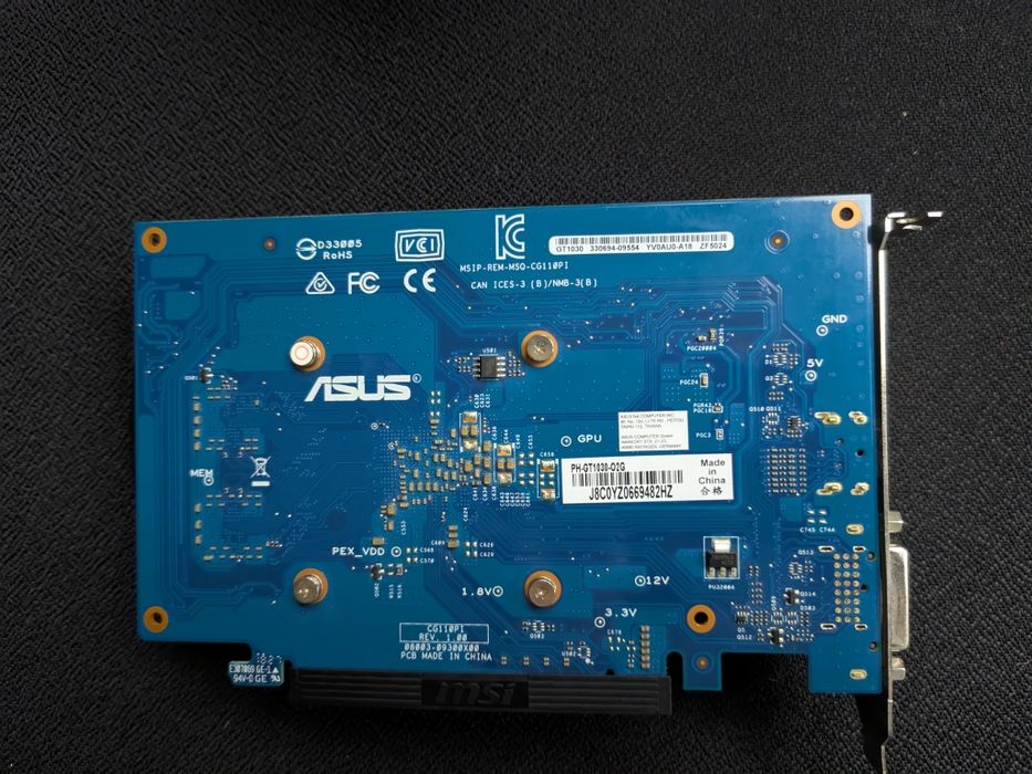 Видео карта Nvidia GT 1030