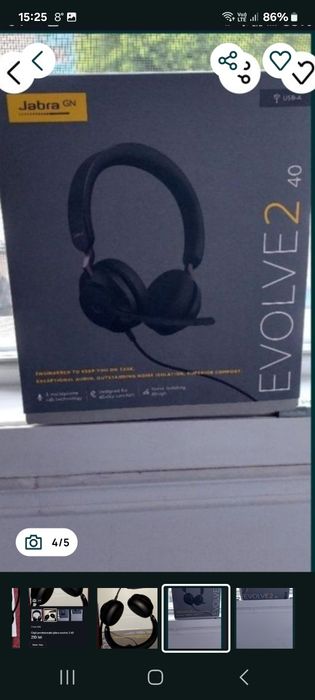 Căști profesionale jabra evolve 2 40 noi