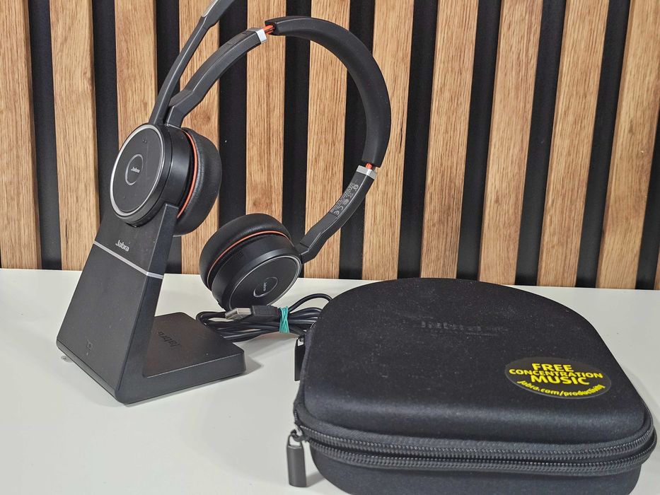 Casti Jabra Evolve 75 + stand incarcare