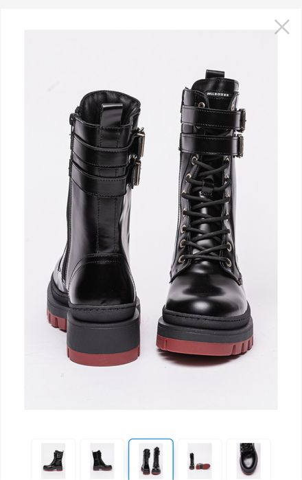 Bullboxer ghete piele dama cu aspect masiv marimea 36