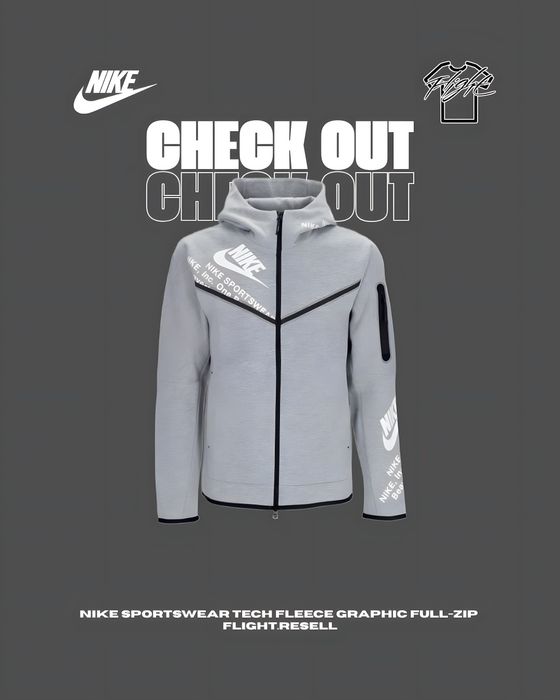 Nike Sportswear Tech Fleece Graphic Full-Zip