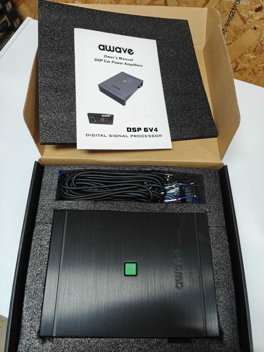 Vand amplificator auto AWAVE DSP 6V4, by STEG, NOU, NEMONTAT, GARANTIE