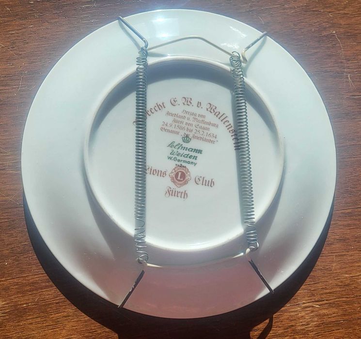 Unicat, set doua superbe farfurii expunere-platouri portelan Germania