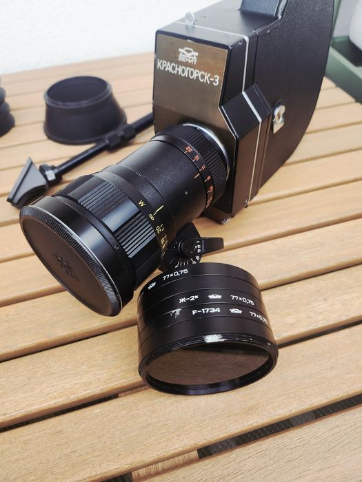 Camera de filmat vintage Krasnogorsk-3 16mm/URSS cu Obiectiv original
