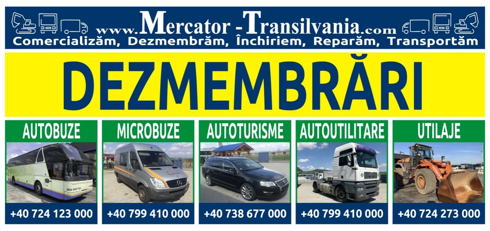 Motor Mercedes , Dezmembrari, Piese Auto, Autoturisme, Microbuze, Dube
