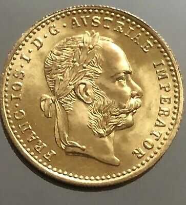 Monedă din aur 1 ducat Francisc Iosif Austria 3.49g