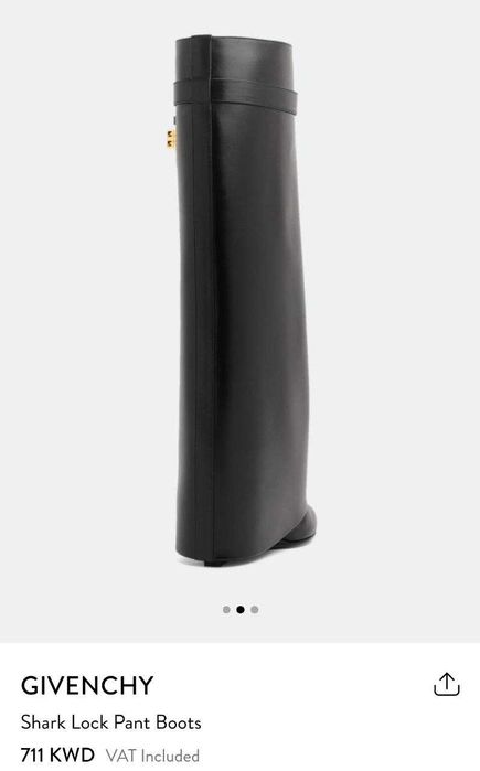 Дамски кожени Ботуши GIVENCHY Shark Lock 100% овча кожа