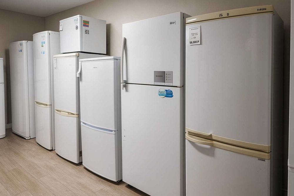 Холодильники разных размеров и функции, гарантия 3 месяца от 35000т