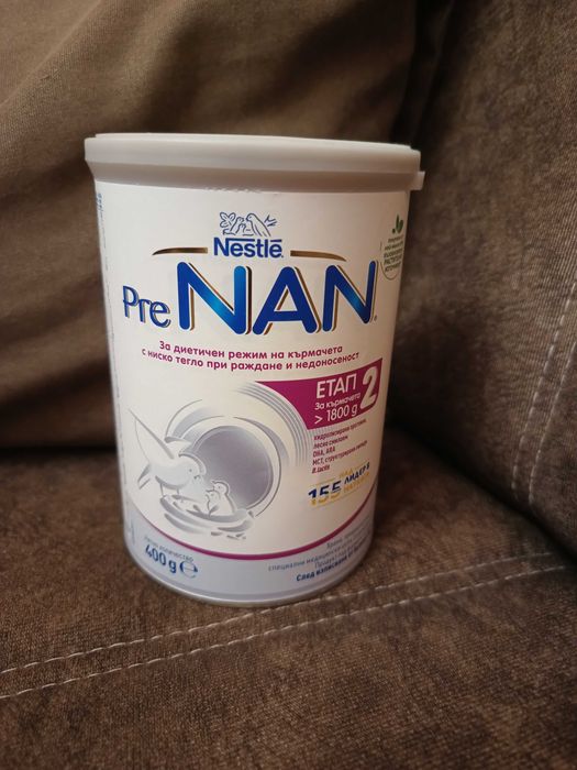 Адаптирано мляко за недоносени бебета Nestle Pre-NAN 2