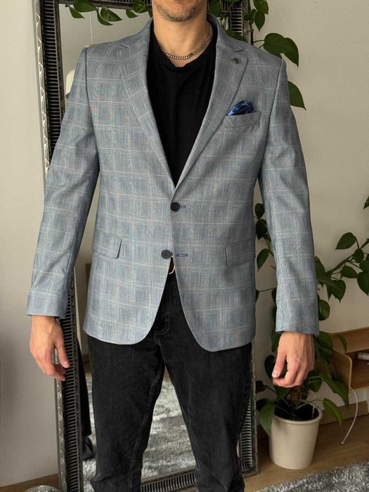 Синьо, спортно сако