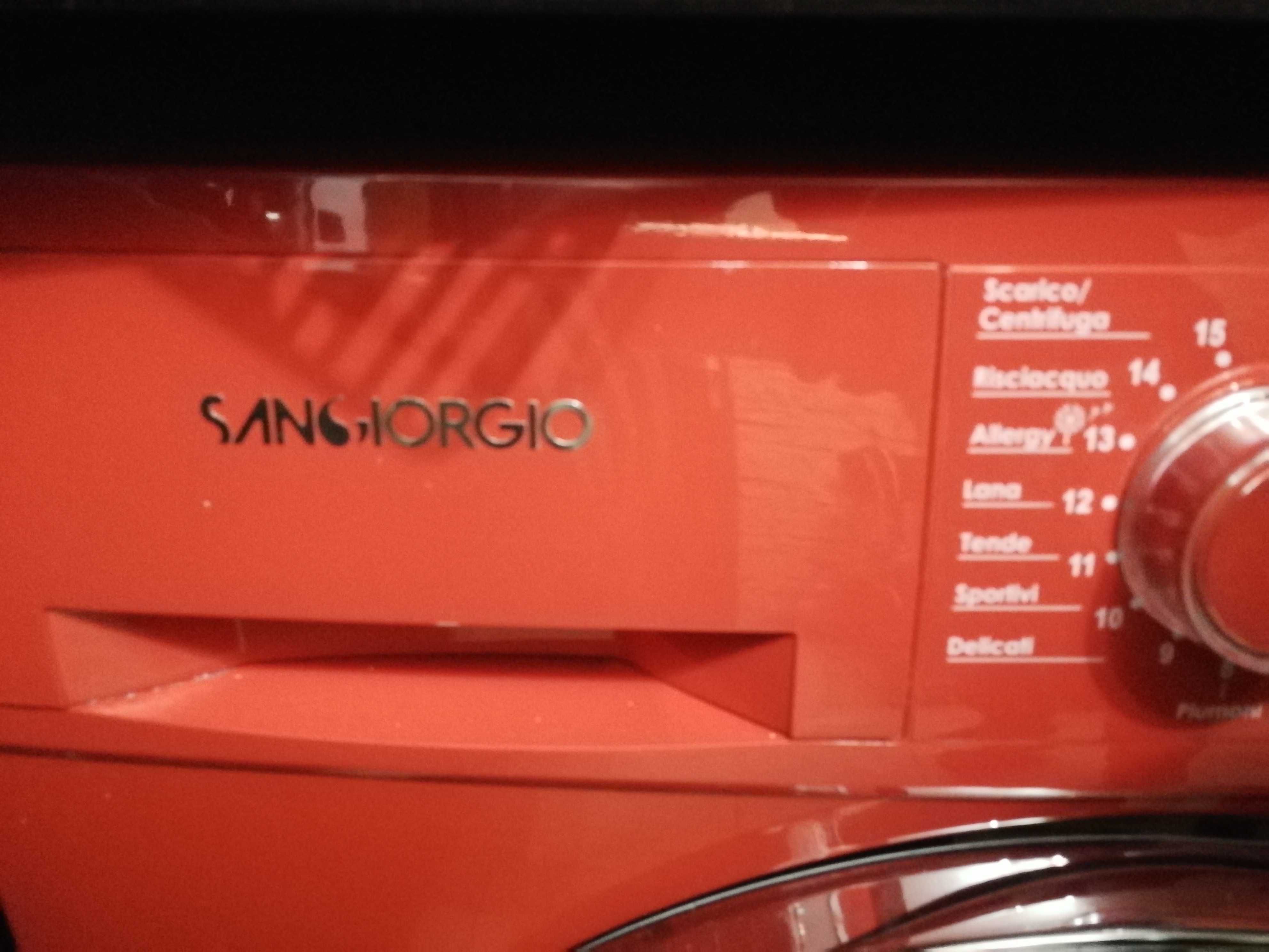 Пералня Sangiorgio F714DR, 7 кг, червена