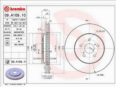 Диск тормозной перед  Lexus Rx 330