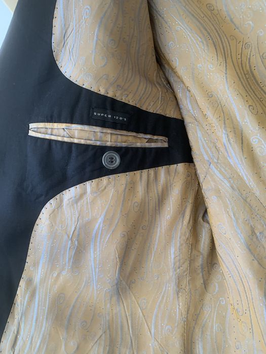 Класическо мъжко сако от вълна CARTEL Collection черен цвят