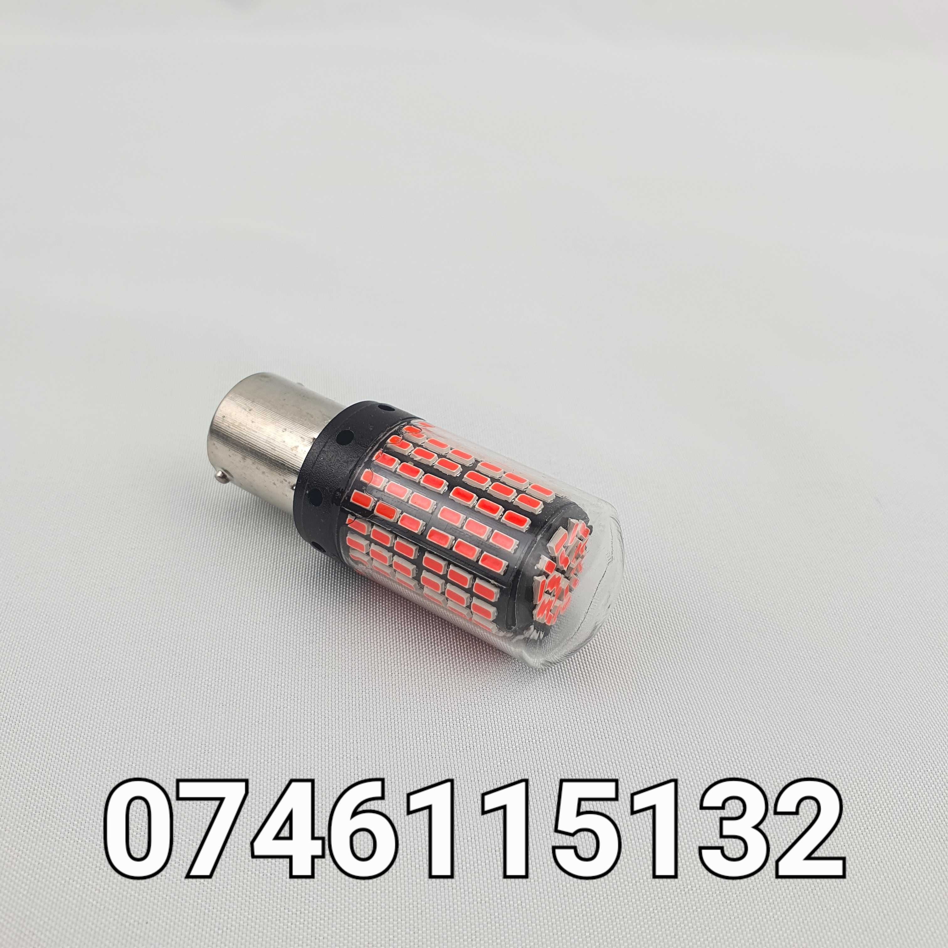 Bec Led Rosu Pt Frana Sau Pozitie-CANBUS-Multimarca-BA15S-1156-P21W-Q6