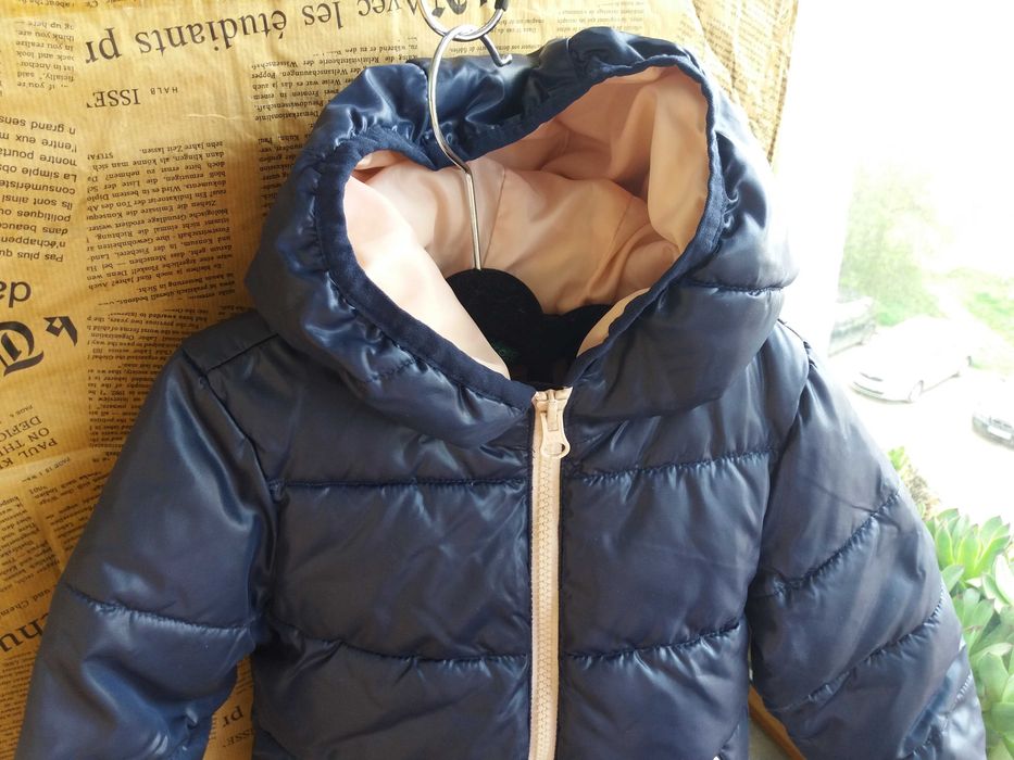 зимно пухено детско яке,шуба,гъши пух Benetton