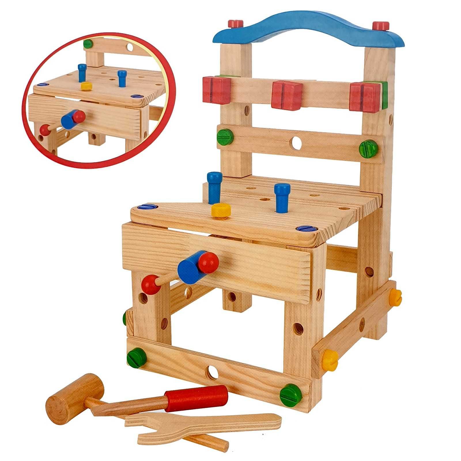 Centru de activitati Montessori din lemn Wisdom Chair, 44 piese,3 ani+