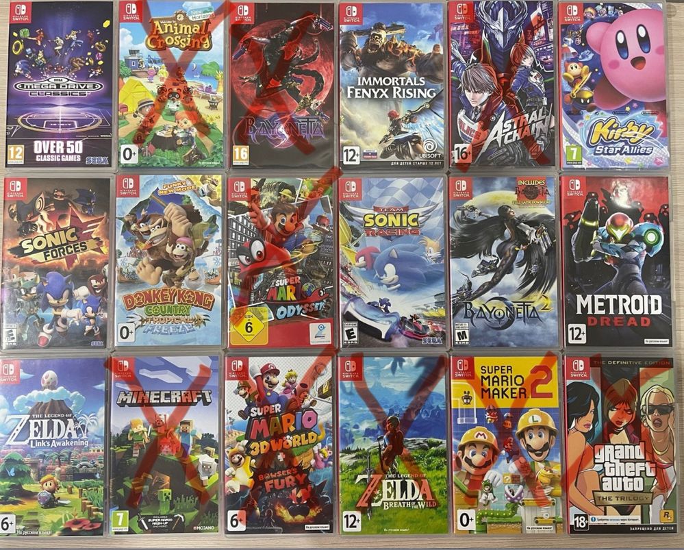 Картриджи Nintendo Switch