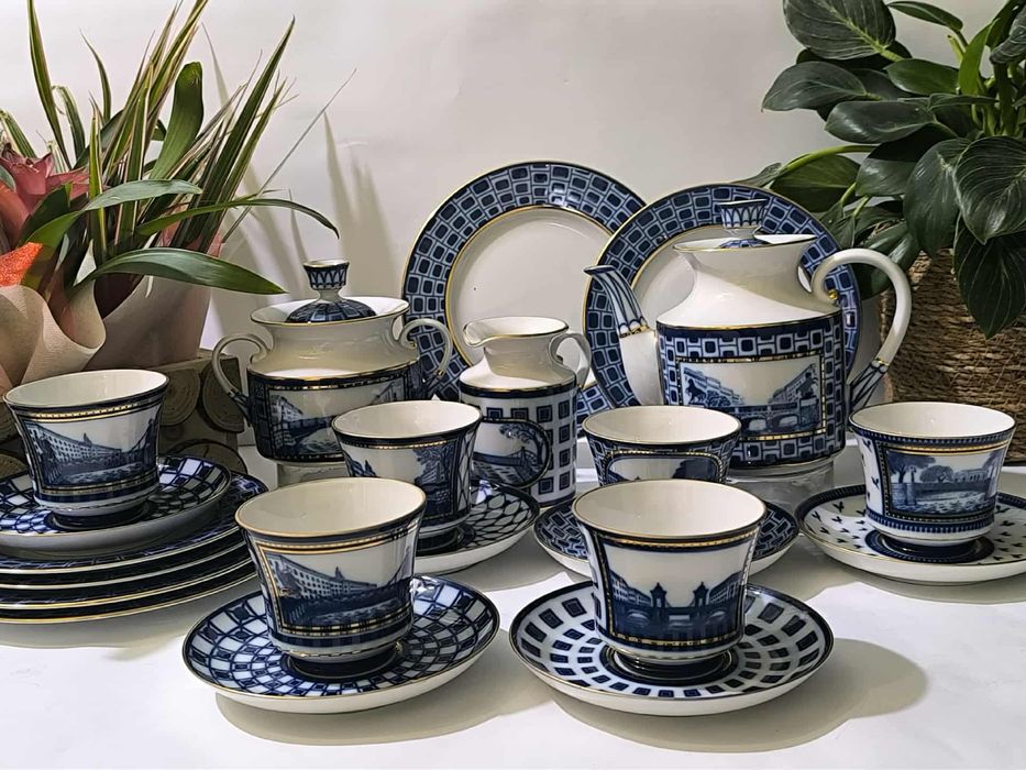 Руски порцелан сервиз за чай ИФЗ