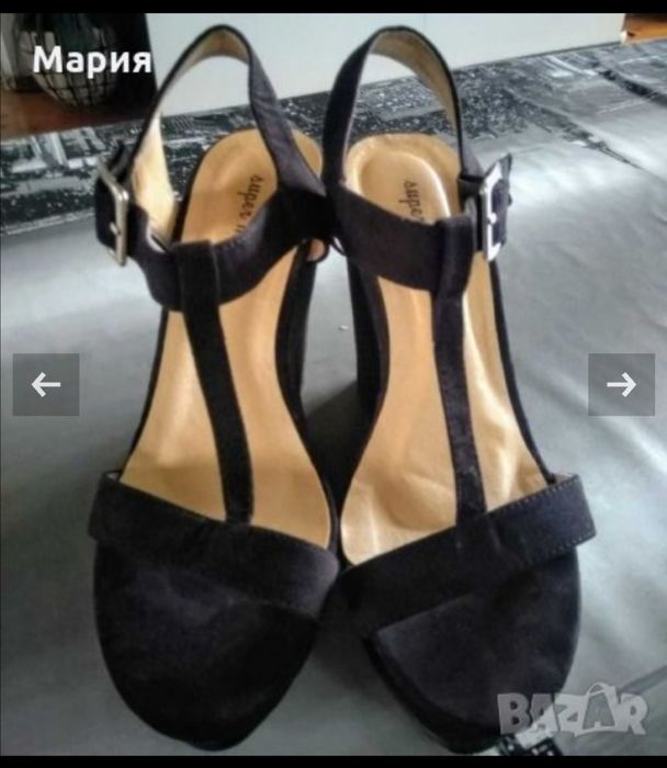 Дамски сандали на платформа