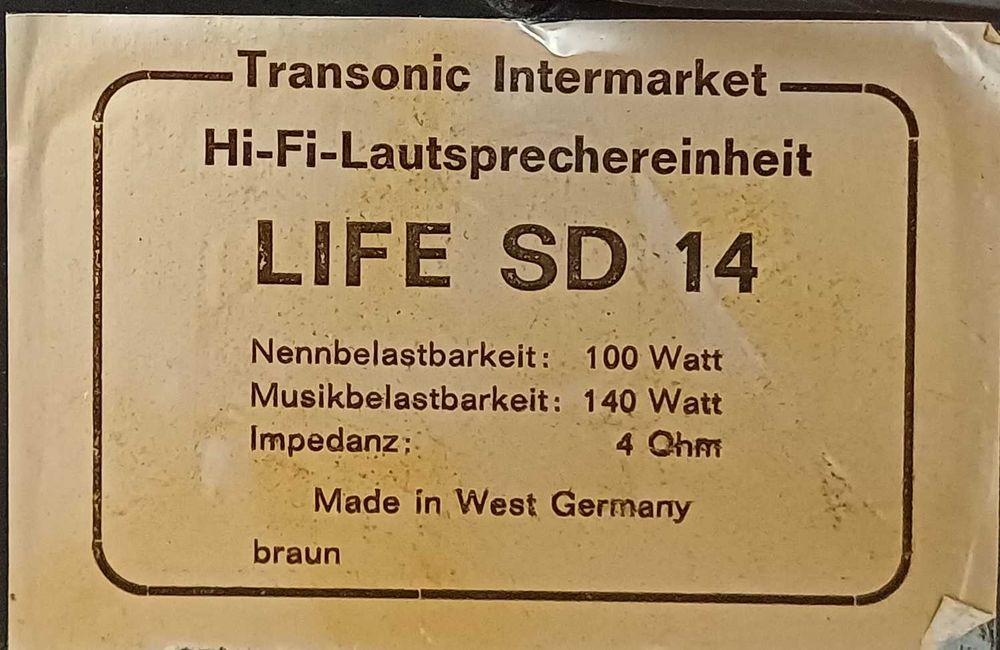 Тонколони Transonic Life SD 14