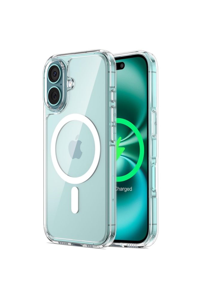 Husa Incarcare Magsafe Din Silicon Clara Iphone 14/15/16E PRO MAX PLUS