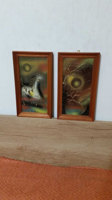 Буря. Картина от художника Иван Тодоров. Подписани отпред и на гърба.