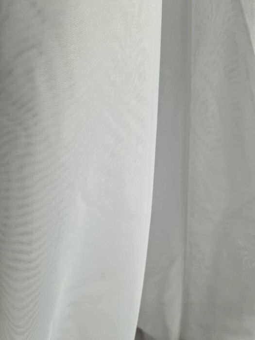 Perdea din voal alb necusută, 11 m + rejansă