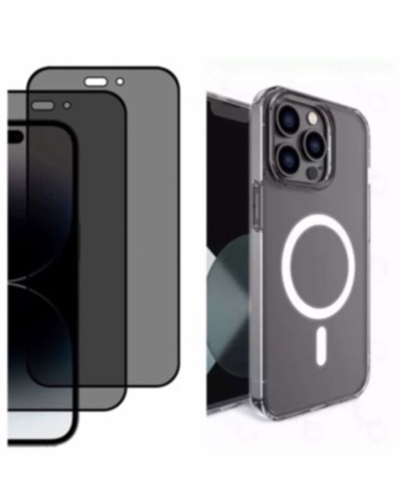 Iphone 14/15/16e/17 PRO MAX PLUS AIR Husa Magnetic Charge+Folie Sticla