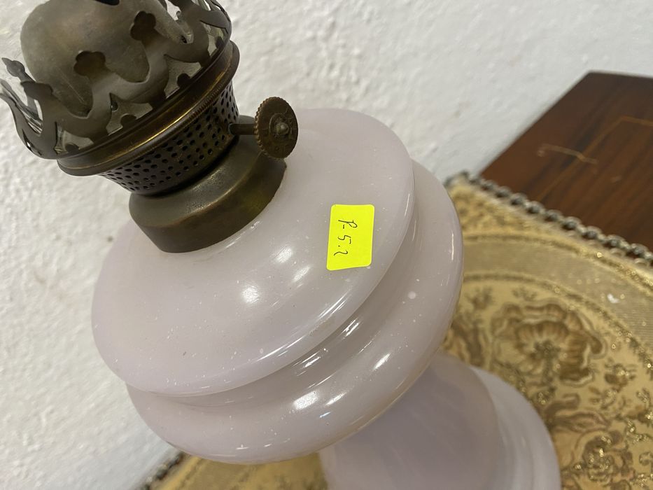 Френска газена лампа от цветно стъкло